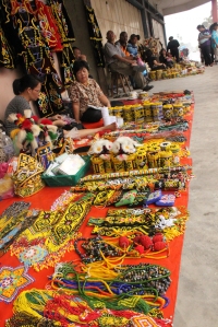 More stalls selling traditional accessories