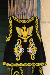 Waistcoat embroidered with the Sarawak Hornbill